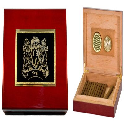 Doyle Irish Coat of Arms Humidor