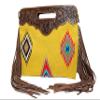 American Darling Aztec Cross Body Bag In Mustard Style Number ADBG496A view 2
