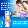 DAVID Pregnancy Test Strips Early Detection HCG Test Strips for Women, Rapid Early Results Over 99% Accurate up to 6 Days Before Missed Period (10 Count) view 4