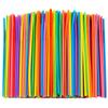 100 Pcs Colorful Flexible Plastic Straws, Disposable Bendy Straws, 10.2" Long and 0.23'' Diameter, BPA-Free view 1