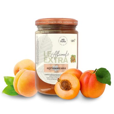 Apricots Extra Jam, Le Extra Line, 330 Grams / 11.64 Ounces
