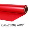 NUOBESTY Red Cellophane Wrap Roll 1Pc 44 x 3000 cm Christmas Cellophane Wrap Thick Baskets Treats Candy Cookies Wrapping Paper Roll for Holiday Arts Crafts OPP view 4