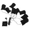 Electric Heated Pad, Clothes Heating Pad,Heat Pad USB,Adjustable Third Gear Temperature 8 in 1 Metal Fiber Warm Winter Electric Clothing Heating Pads Gears Clothes Vest Jacket Pads for Heat view 3