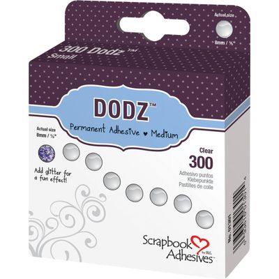 3L 013-01 Medium Dodz Adhesive Dot Roll, 0.375 in. - 300 per Pack