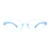 SA106 Kids Narrow Oval Plastic 100% Blue Light Filtering Computer Glasses Blue view 2