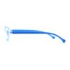 SA106 Kids Narrow Oval Plastic 100% Blue Light Filtering Computer Glasses Blue view 3