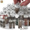 Monthly Pill Bottle Organizer Caddy - 31 Numbered Full-Size Pill Bottles w Child-Proof Lids for Each Day of The Month- Clear Rack and Easy to Use for Daily Dose of Medication Vitamins and Supplements view 4