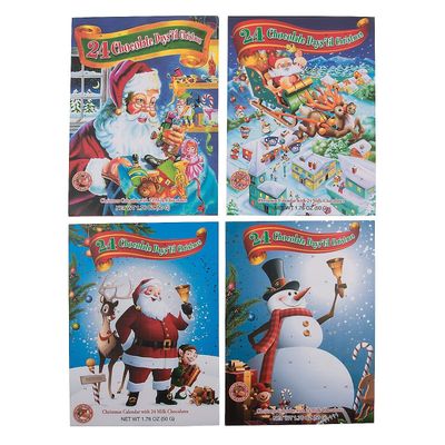4 Piece(s) Chocolate Candy Christmas Advent Calendars