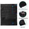 100 Pack Mylar Bags 6.3 x 9.4 Inches Resealable Smell Proof Bags for Storage Foil Pouch Bags Matte Black view 3
