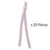 3/16 Inch (5mm) Soft Elastic Ear Loop Strap with Adjustable Buckle for DIY Children and Adult Face Mask: USA Stock (Lilac (20 Pieces)) view 2