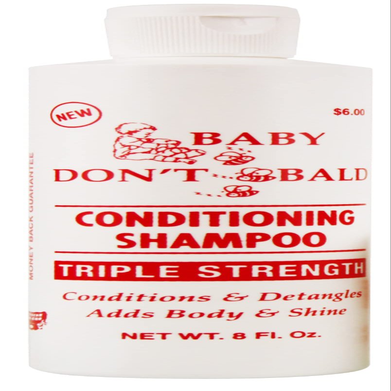 Baby Don't Be Bald Triple Strenth Shampoo 8 Fl Oz (Pack of 4)