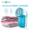 True & Tidy, Portable Fabric Shaver, Safely Removes Lint, Fabric Fluff and Fuzz Balls from All Types of Garments & Fabrics, LR-03, Aqua (Batteries not Included) view 3