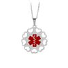 BAIYI HOPE Custom Medical Alert Dog Tag Heart Hollowed-Out Necklace for Women Personalized Stainless Steel Round Emergency ID Pendant Chain for Female, 20 (Free Engraving) view 1