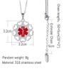 BAIYI HOPE Custom Medical Alert Dog Tag Heart Hollowed-Out Necklace for Women Personalized Stainless Steel Round Emergency ID Pendant Chain for Female, 20 (Free Engraving) view 4