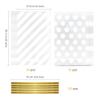 100pcs Gusseted cellophane Bags White Polka Dot Cookie Bags and Striped Plastic Candy Bag (Size 5"x8"x1.8"with Gold Twist Ties, Best Gusset Bag for Presenting Packaged Treats, Candy, Popcorn etc. view 3