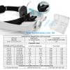 Dilzekui Headband Magnifying Glass with Light, Rechargeable Head Magnifying Glasses 1X to 14X, Magnifier Headset with 6 Detachable Lens, Hands Free Head Mount Magnifier for Close Work Jewelry Crafts view 3