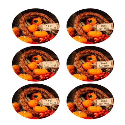 Thanksgiving IV - Edible Cupcake Toppers - 3.25" cupcake (6 pieces/sheet)