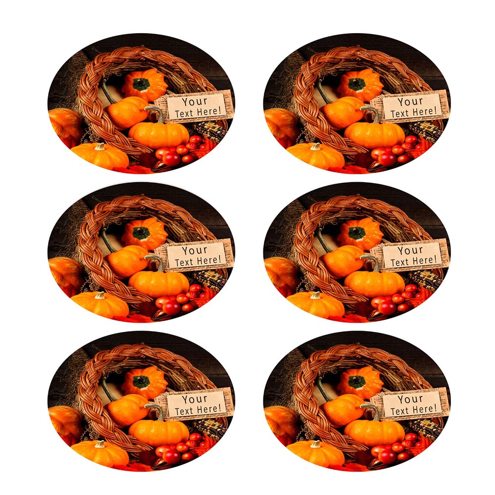 Thanksgiving IV - Edible Cupcake Toppers - 3.25" cupcake (6 pieces/sheet)