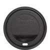 SOLO Dart TLB316 Traveler Cappuccino Style Dome Lid, Fits 10 Oz To 24 Oz Cups, Black, 100/sleeve, 10 Sleeves/carton view 1