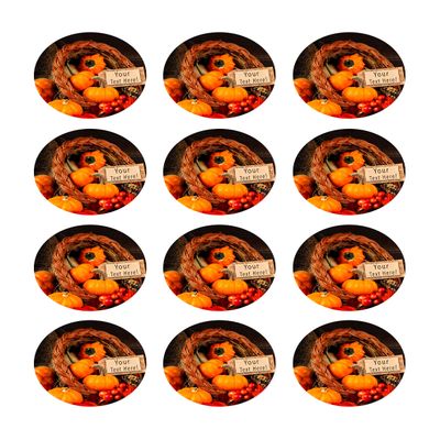 Thanksgiving IV - Edible Cupcake Toppers - 2" cupcake (12 pieces/sheet)