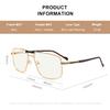 RB.Pilot Reading Glasses for Men Square Double Bridge Blue Light Blocking Computer Readers (gold, 5.00) view 4