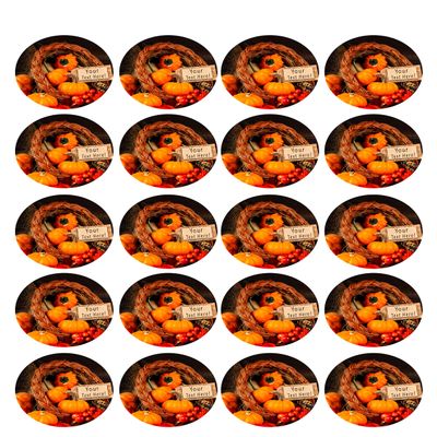 Thanksgiving IV - Edible Cupcake Toppers - 1.8" cupcake (20 pieces/sheet)