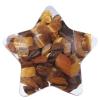 Amogeeli 7pcs Healing Orgone Tiger's Eye Stone Star Shaped Palm Pocket Stones Decoration for Home Desk Office Reiki Meditation view 2
