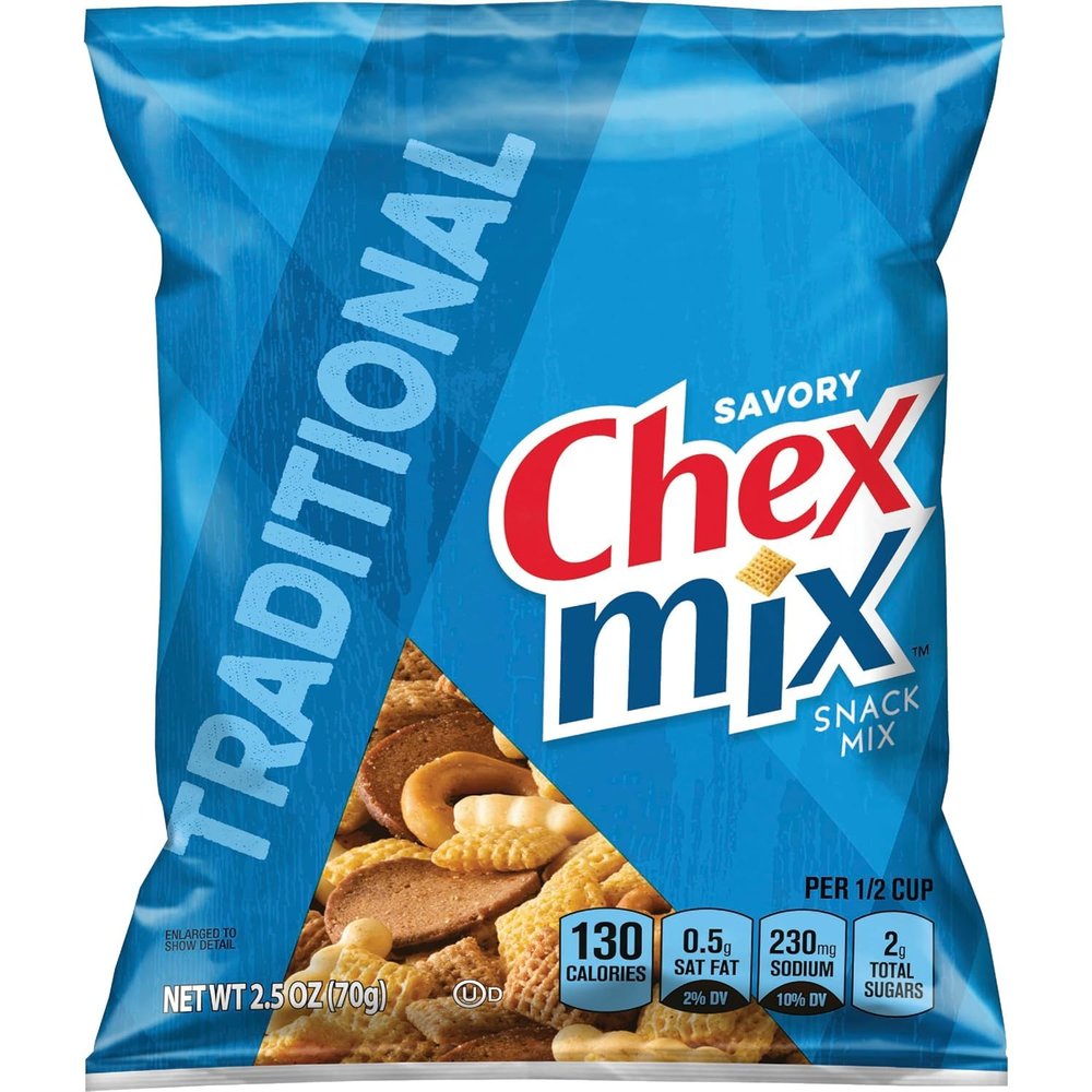 Chex Mix Traditional, 2.5 Oz (Pack of 36)
