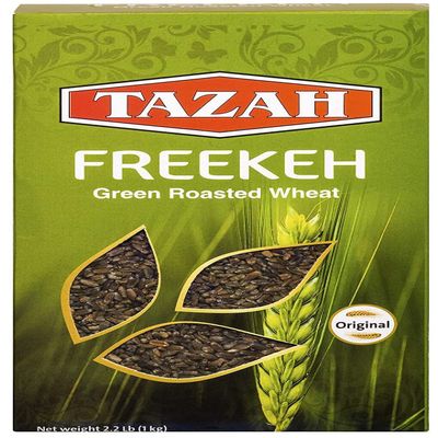 Tazah Freekeh Roasted Durum Wheat 35.2 Ounce Green Wheat 2.2 lbs