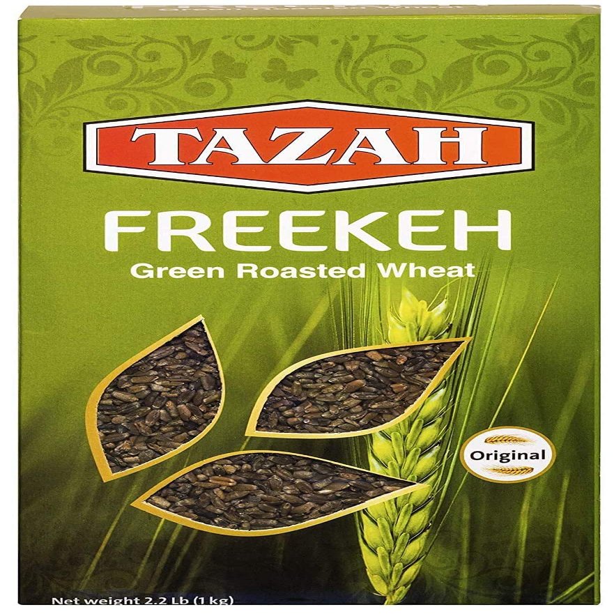 Tazah Freekeh Roasted Durum Wheat 35.2 Ounce Green Wheat 2.2 lbs