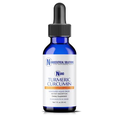 NANO TURMERIC CURCUMIN | Highly Bioavailable Nano Particles | Rapid Absorption | Organic Vegan Non-GMO Curcuma Longa | Supports Joints, Digestive, Liver & Heart Health | Easy to use, 30 ml per bottle.