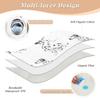 SEHANY Cartoon Cute Dog Washable Bed Pads for Kids Toddlers, Waterproof Incontinence Bed Pads Reusable Underpads Mattress Protector Pee Pads for Adults Kids Seniors Dog , 34" x 52" view 3
