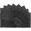 100 Pack Resealable Mylar Bags 7.1 x 10.2 Inch Smell Proof Bags Foil Pouch Flat Bag Matte Black view 1
