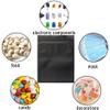 100 Pack Resealable Mylar Bags 7.1 x 10.2 Inch Smell Proof Bags Foil Pouch Flat Bag Matte Black view 4