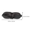 Healifty 3D Contoured Sleep Eye Mask for Women and Men Soft Comfortable Blindfold with Elastic Strap Blocks Light for Deep Rest and Relaxation Set of 4 Black Sleeping Masks view 3