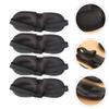 Healifty 3D Contoured Sleep Eye Mask for Women and Men Soft Comfortable Blindfold with Elastic Strap Blocks Light for Deep Rest and Relaxation Set of 4 Black Sleeping Masks view 4