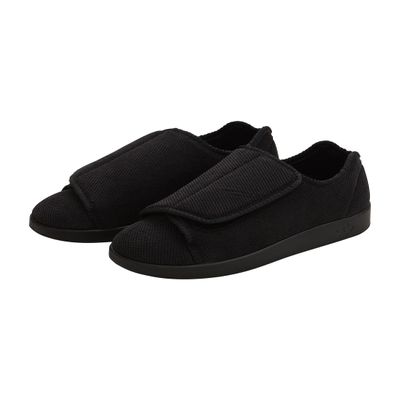 Silverts Women's Extra Wide Adjustable Slippers, Non-Slip Diabetic Shoes