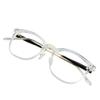 VisionGlobal Blue Light Blocking Glasses for Women/Men, Anti Eyestrain, Computer Reading, TV Glasses, Stylish Oval Frame, Anti Glare (Clear, No Magnification) view 1