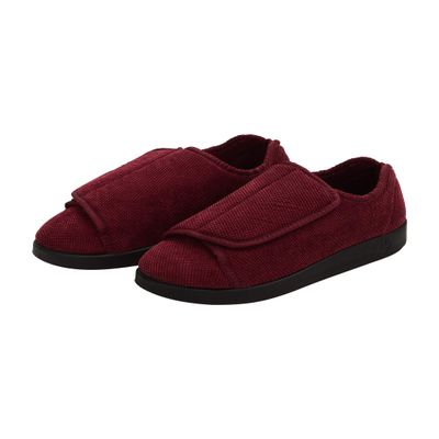 Silverts Women's Extra Wide Adjustable Slippers, Non-Slip Diabetic Shoes
