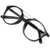 VisionGlobal Blue Light Blocking Glasses for Women/Men, Anti Eyestrain, Computer Reading, TV Glasses, Stylish Oval Frame, Anti Glare (Black, +3.50 Magnification) view 1