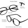 VisionGlobal Blue Light Blocking Glasses for Women/Men, Anti Eyestrain, Computer Reading, TV Glasses, Stylish Oval Frame, Anti Glare (Black, +3.50 Magnification) view 2