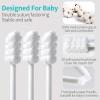 dearlomum Baby Tongue Cleaner, Newborn Toothbrush, 96PCS Disposable Infant Toothbrushes, Gauze Gum Cleaner Toothbrush Baby Oral Cleaning Stick Dental Care for 0-36 Months view 3