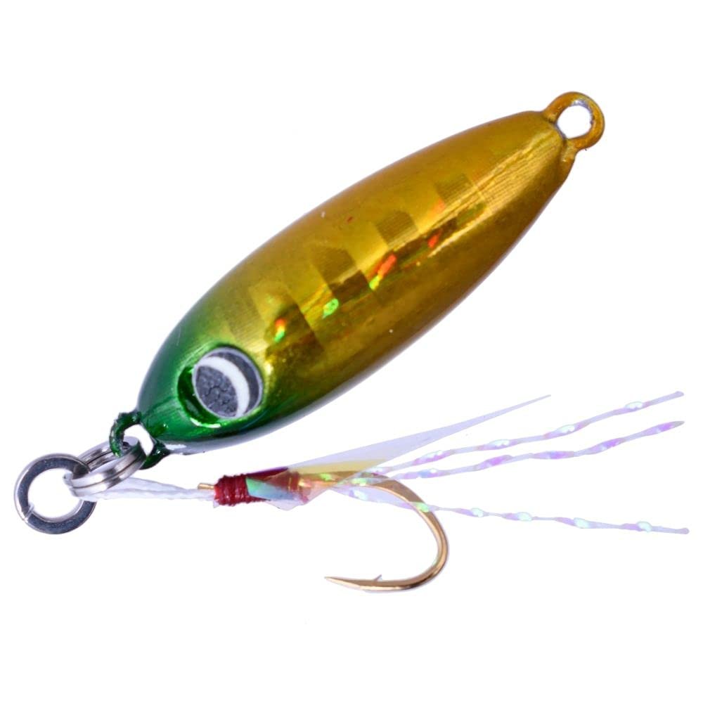 Major Craft Nano Mackerel Metal 0.05 oz (1.2 g) #04 Green Gold (Keimura Color)