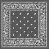 1/4 Sheet - Grey Paisley Bandana Birthday - D24660 - 2D Edible Cake Cupcake Party Topper view 1