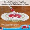 LOLA Revolution Microfiber Spin Mop Refill, Braided Pad, Super Absorbent, Reusable & Machine Washable, Does Not Drip Or Streak, 1 Pack view 2