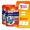 Bounce Mega Dryer Sheets, Fresh Breeze, 130 Count, Mega Fabric Softener Sheets with Static Control, Wrinkle Reduction, Extra Softness, Lasting Scent, Repels Lint view 2
