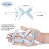 AKLVBL 50 Pack Blue Satin Ribbon Twist Tie Bows for Treat Bags, Gift Bags, Bakery Candy Bags and Package Decorating Ribbon Bow, Bowknot for Gifts view 3