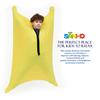 SANHO Dynamic Movement Sensory Body Sock,Medium,6-9 Years Old, 47''LX27''W,Good for Height:41"-51",for Autistic & Sensory Processing Disorders,Updated Version,Yellow. view 2