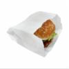 100% Greaseproof White Kraft Paper Bags, 5" x 6" x 2", 100pcs - Perfect for Burgers, Sandwiches, Bakery, Candies & More. Sturdy view 2