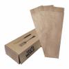 100 Pack 100% Brown Kraft Paper Bags, 2.75 x 10 inches Brown Plain Bag Kitchen Cutlery Utensils Holder view 1
